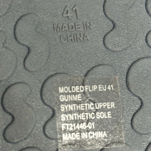 SKIMS Molded Sandal Flip Flop Platform Gunmetal Grey Women's Size 41/10, NWoT - Picture 9 of 16